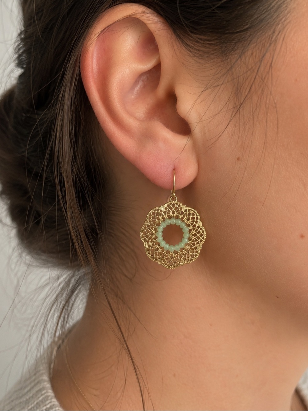 Flower Drop Earrings